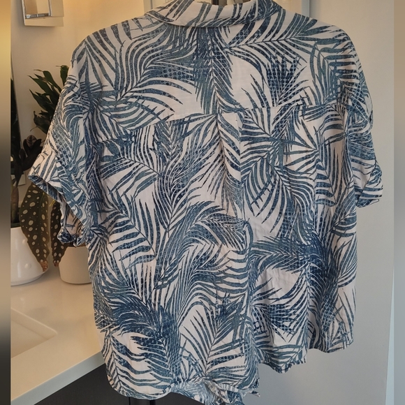 Far West 1977 short sleeve printed blouse size xl - Picture 4 of 9